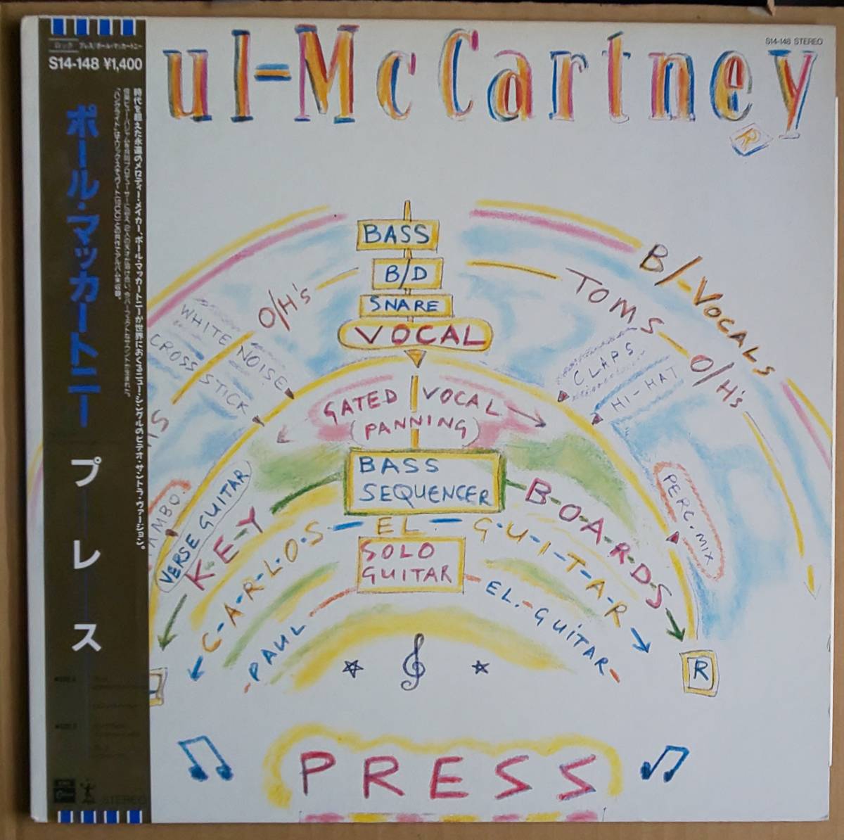 PAUL McCARTNEY ◇ 国内盤12inch Single「PRESS」[S14-148]／THE BEATLES_画像1