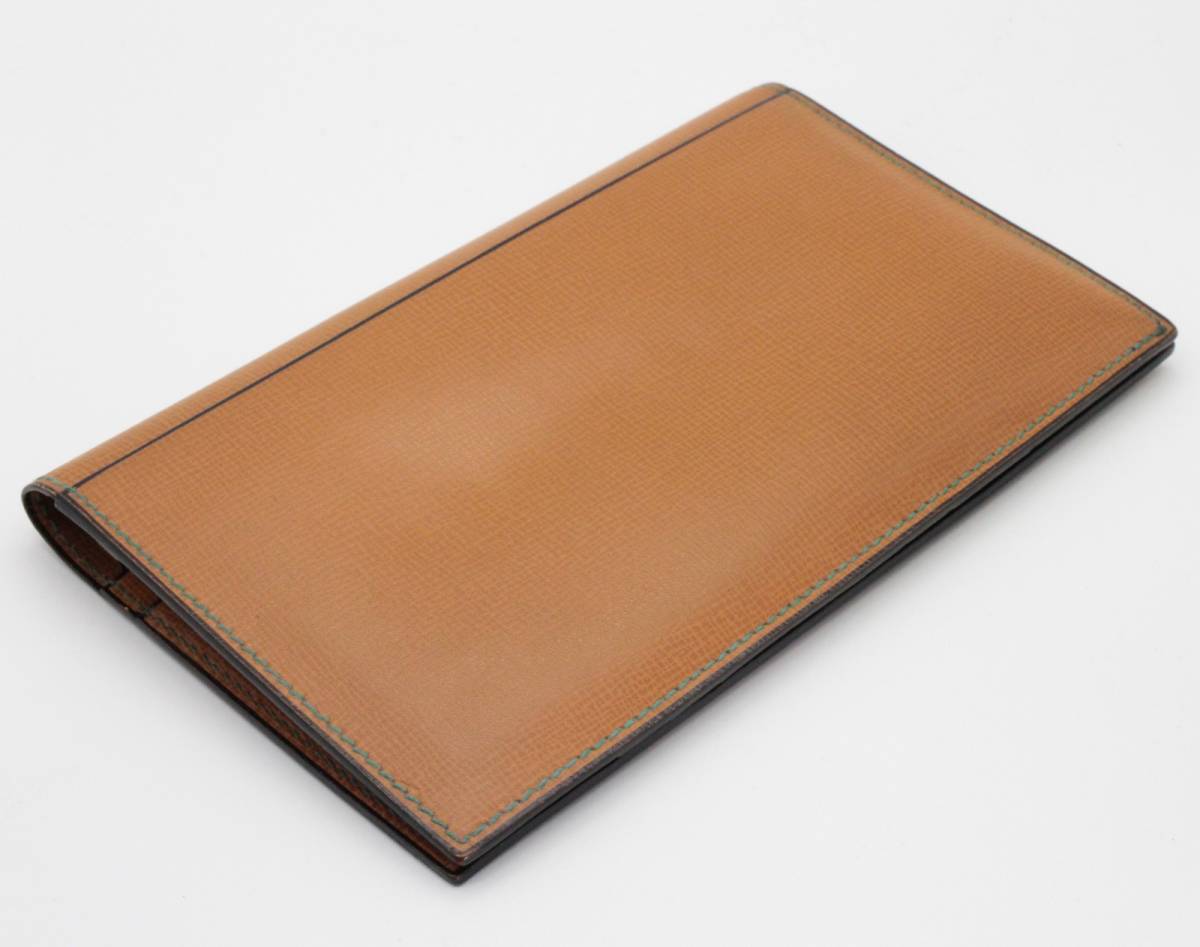 ◇◇【美品】Valextra ヴァレクストラ グレインレザー 二つ折り長財布
