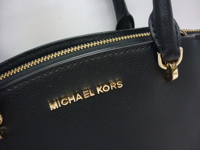 MICHAEL KORS マイケルコース MK ハンドバッグ 黒 2WAY ショルダー チェーン ブラック ⑨　a_画像5