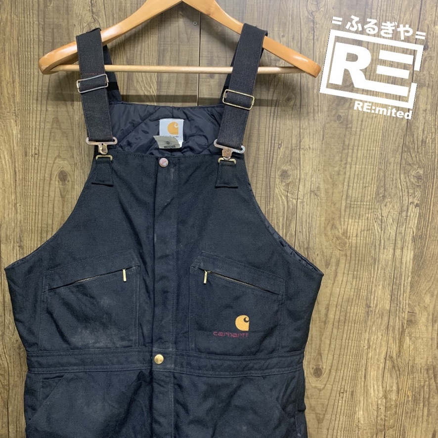 お試し価格！】 CARHARTT カーハート メンズ 中綿 サロペット ブラック