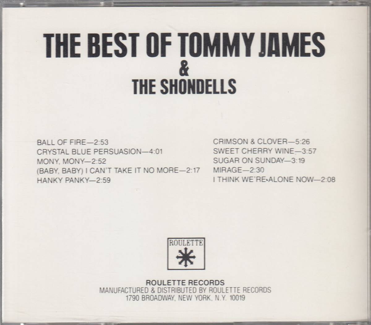 輸 The Best Of Tommy James & The Shondells◆規格番号■RCD-42040◆送料無料■即決●交渉有_画像2