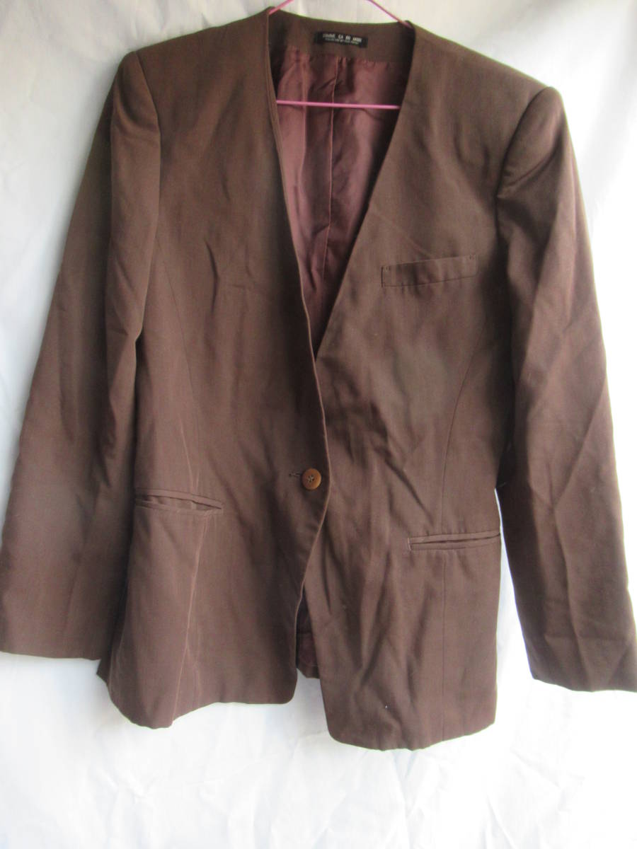  jacket no color scorching tea COMME CA DU MODE wool 77% polyester 23% made in Japan 