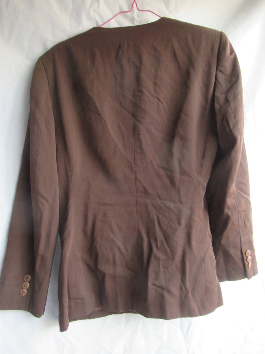  jacket no color scorching tea COMME CA DU MODE wool 77% polyester 23% made in Japan 