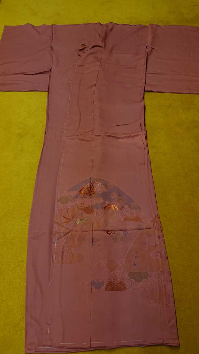 【モニター】 ヤフオク! - 新品 色留袖 24 寿光織 赤茶系 風景文様 未使用 ... モニター
