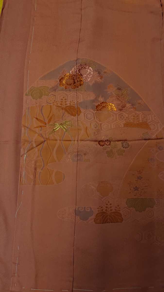 【モニター】 ヤフオク! - 新品 色留袖 24 寿光織 赤茶系 風景文様 未使用 ... モニター