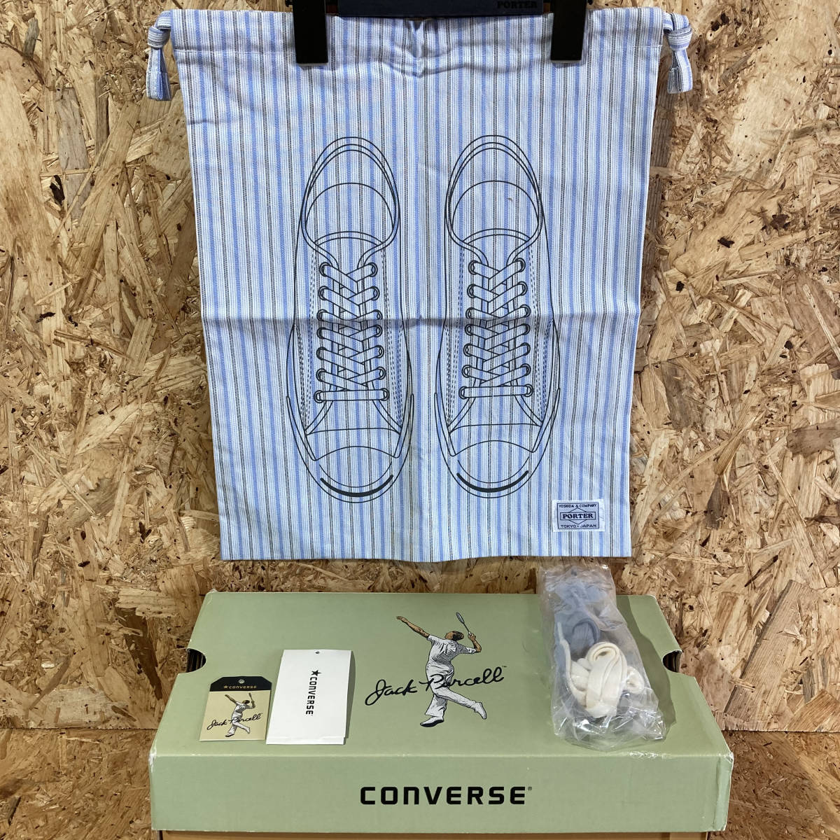ヤフオク Porter Converse Jack Purcell Us9 5 28cm コラ ヤフオク Porter Converse Jack Purcell Us9 5 28cm コラ