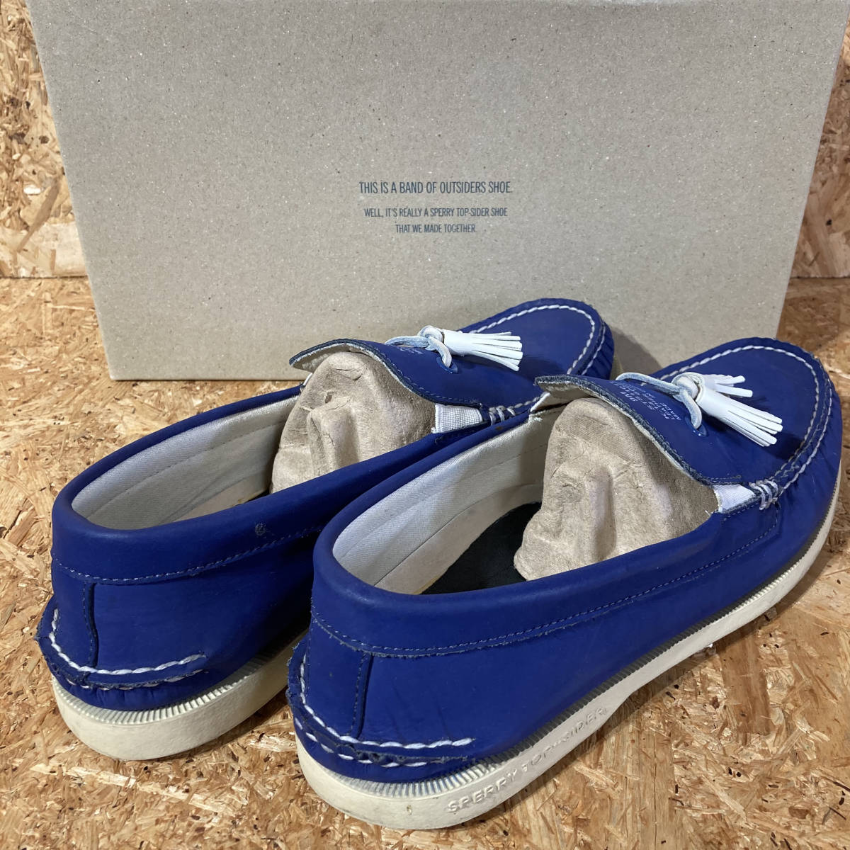 SPERRY TOP SIDER BAND OF OUTSIDERS deck shoes US9 сотрудничество специальный заказ ограничение s Perry верх носорог da- кисточка 