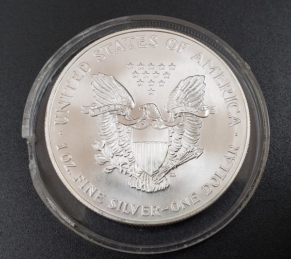 希少 1999年 ウォーキングリバティ 銀貨 カラーコイン イーグル 1ドル 1oz 純銀 FINE SILVER_画像2