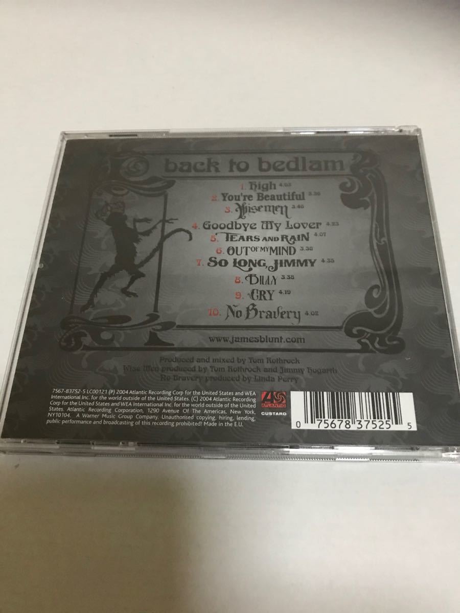 洋楽CD James blunt 「back to bedlam」