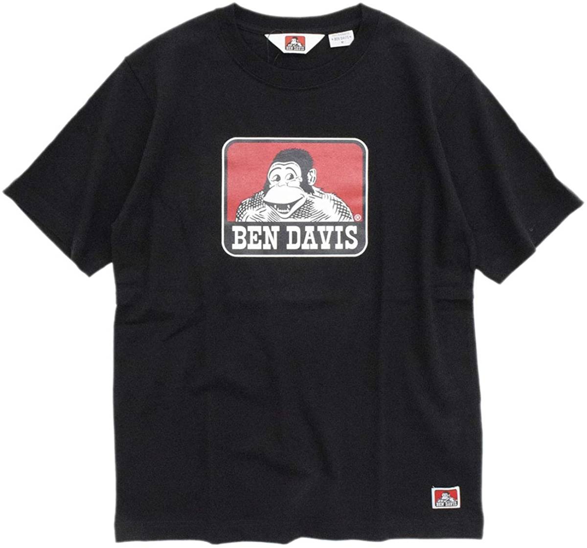 BEN DAVIS 国内外の人気 ベンデイビス - MEN XLサイズ 半袖Tシャツ 黒色 市販 タグ付き未使用品 人気完売品