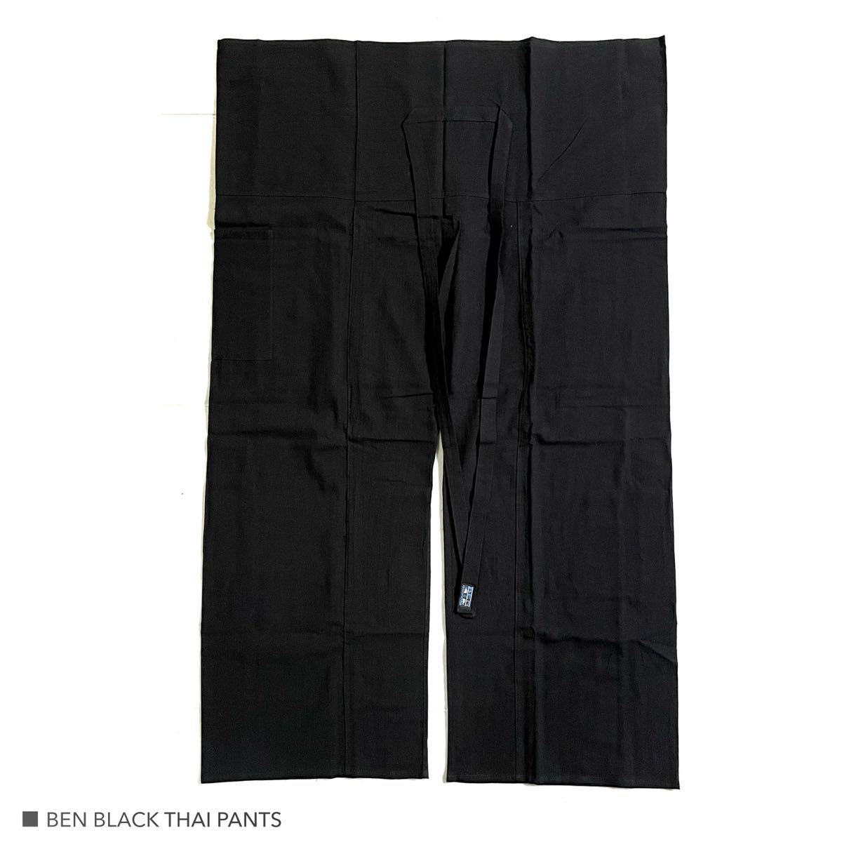 新品　BENブランド　ブラック　タイパンツ　ロングパンツ　ワイドパンツ　サルエルパンツ　メンズパンツ　コットンパンツ