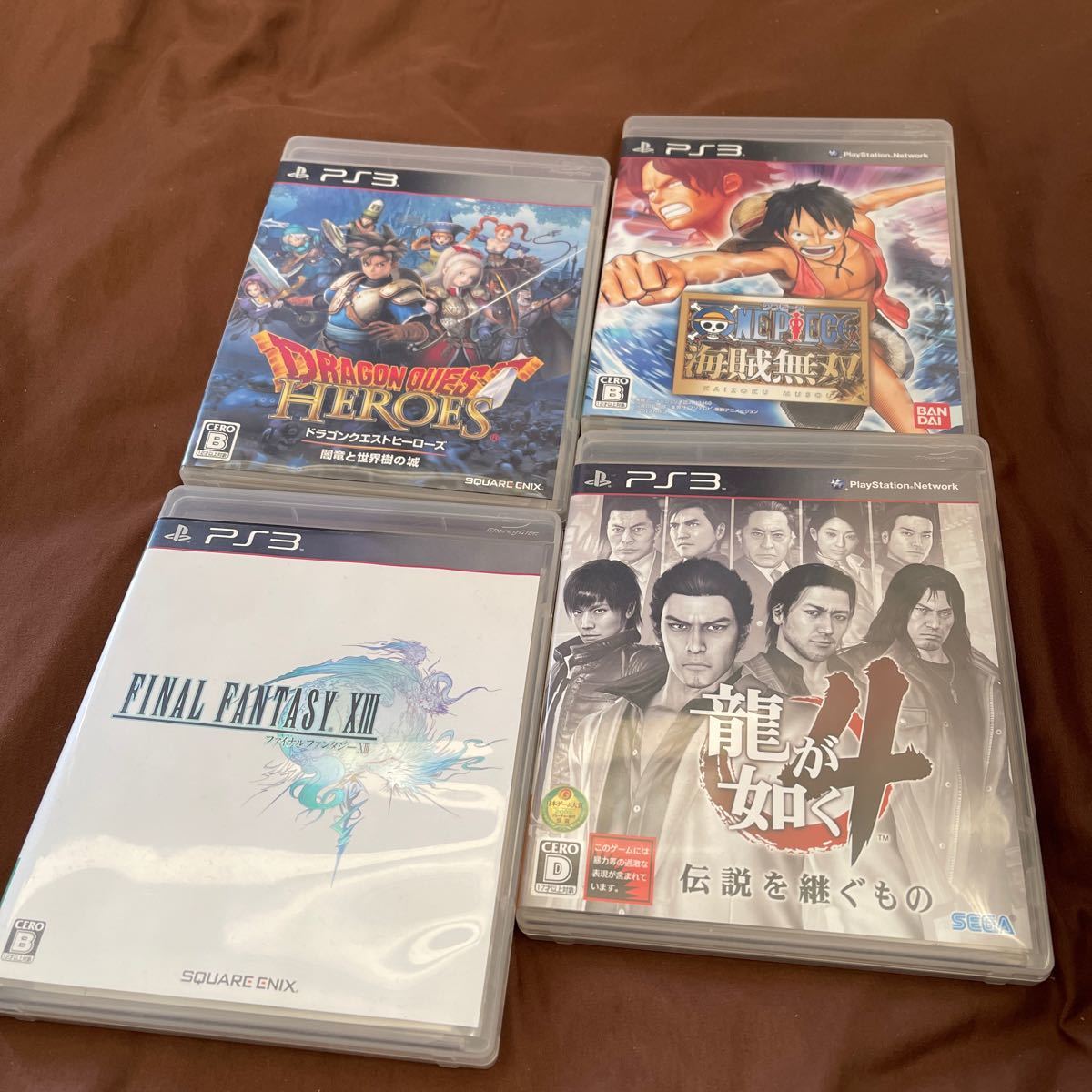 Paypayフリマ 四本セット売り Ps3ソフト 龍が如く4 プレステ3 Ps3 ドラゴンクエストヒーローズ ワンピース海賊無双 Paypayフリマ 四本セット売り Ps3ソフト 龍が如く4 プレステ3 Ps3 ドラゴンクエストヒーローズ ワンピース海賊無双