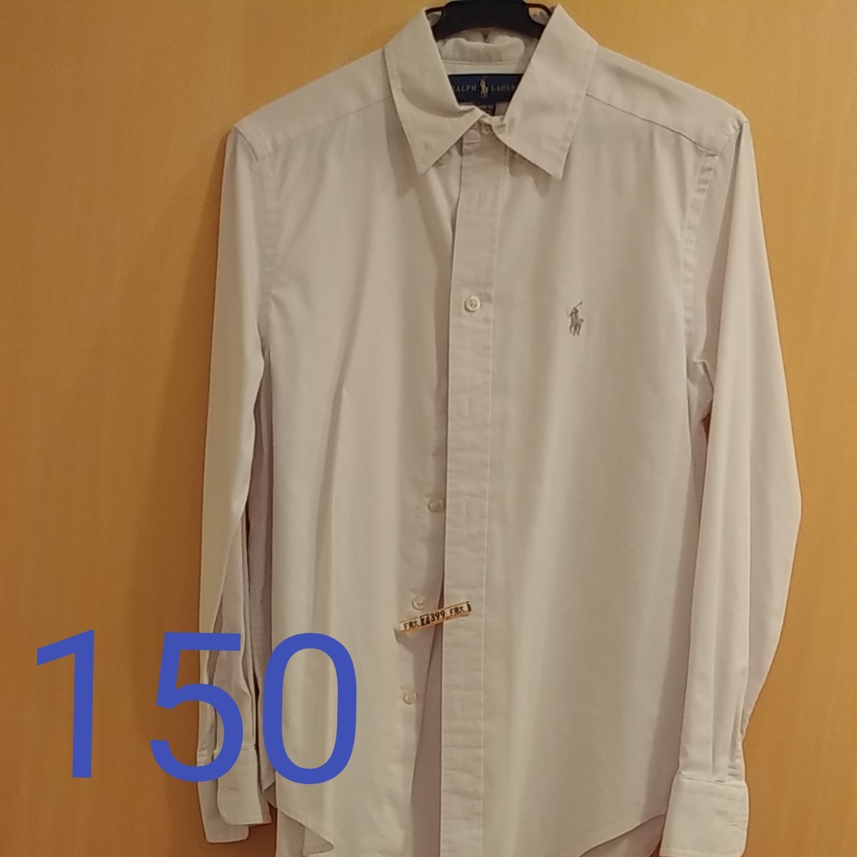 【美品】白シャツ 150 男の子 ラルフローレン ボタンダウンシャツ ワイシャツ