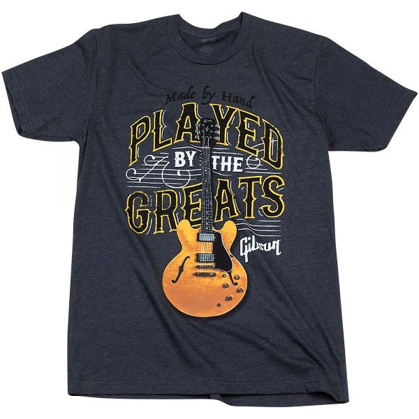 Gibson Played By The Greats Vintage T-Shirt Small Charcoal #GIBSON-GTVINT-CHS_画像1