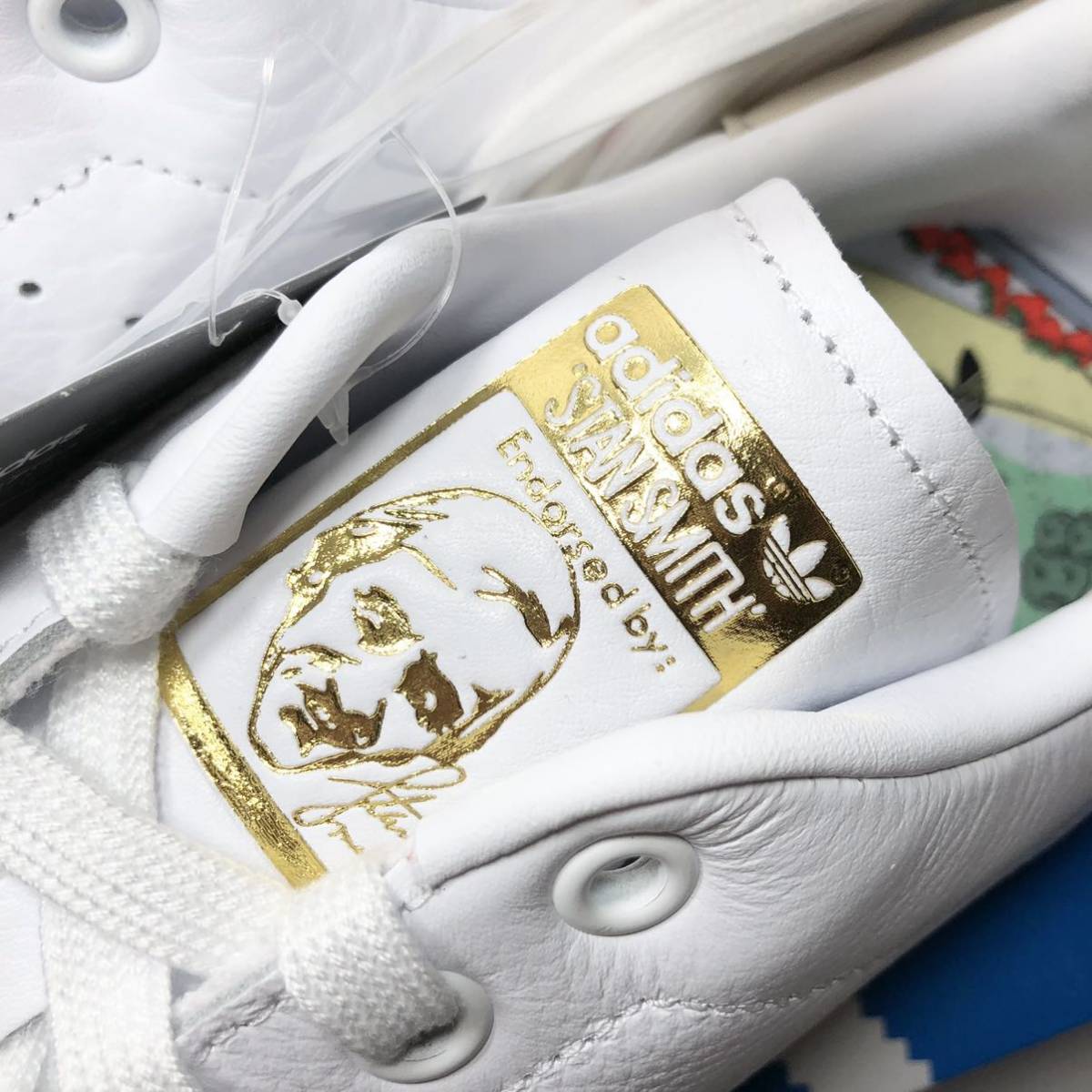 【新品】adidas STAN SMITH アディダス スタンスミス ホワイト レッド ゴールド 白 赤 スニーカー ストロベリー いちご 苺 FY9202 28.5_画像3