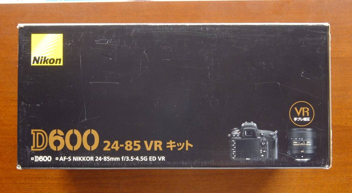 NIKON。D600外箱、リモコン　ML-L3、Kenko　MCプロテクター72ｍｍ、以上3点。折曲げ寸法　高さ＝320ｍｍ、幅＝580ｍｍ、厚さ＝30ｍｍ。_外箱