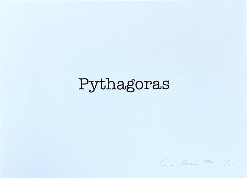 サイモン・パターソン（Simon Patterson）”Pythagoras（ピタゴラス)” シルクスクリーン サイン エディション