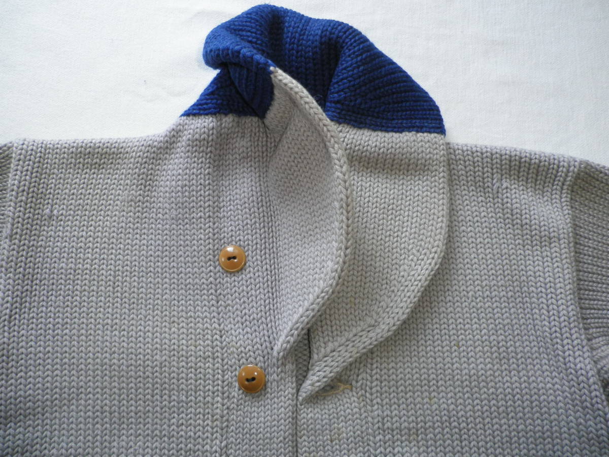* Vintage 30s shawl color cardigan two tone / 20s 40s