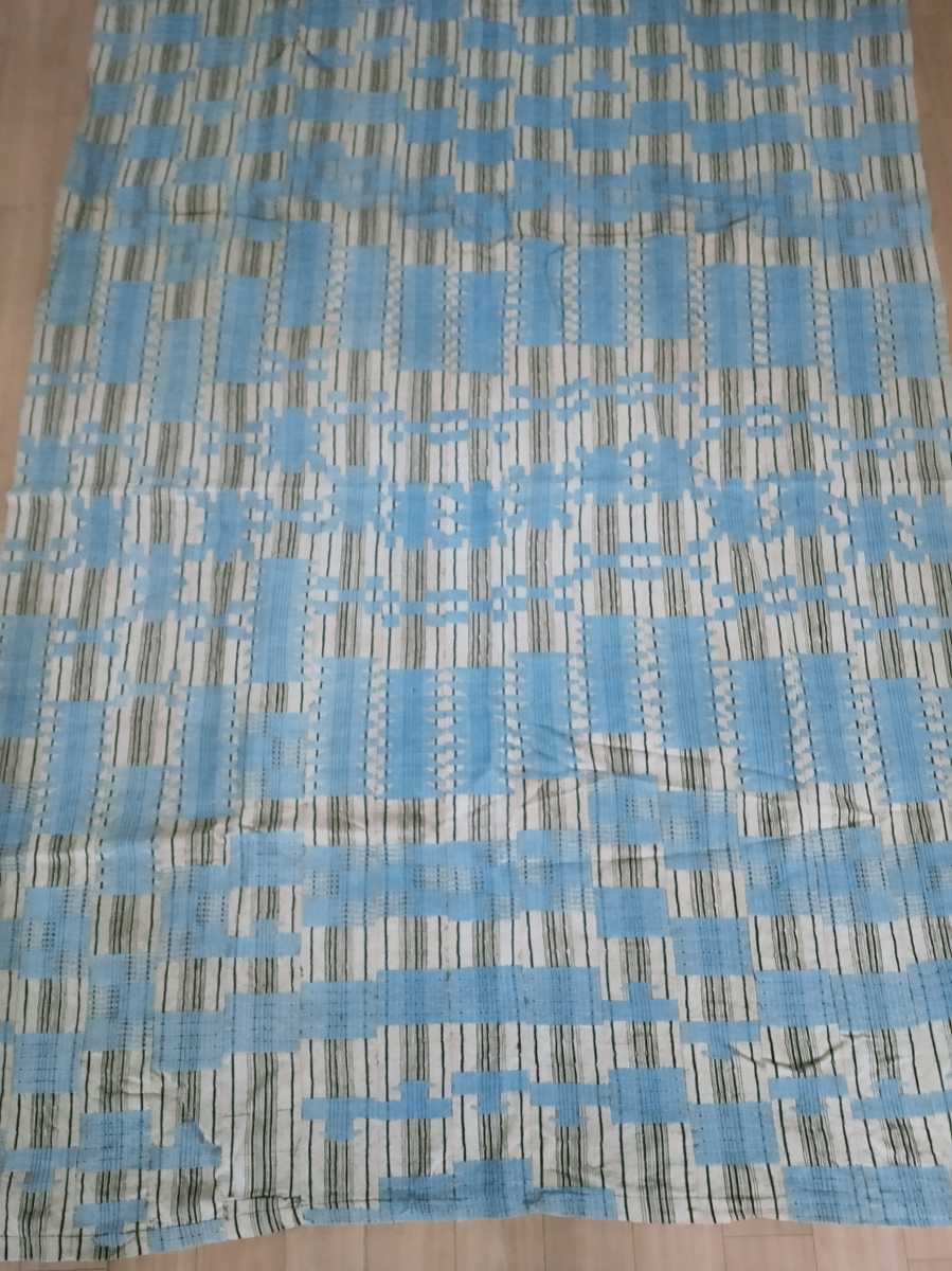 アフリカテキスタイル ヨルバの布 壁掛け タペストリー コットンシルク織物 天然素材 カーテン，ベッドカバー トライバルインテリア