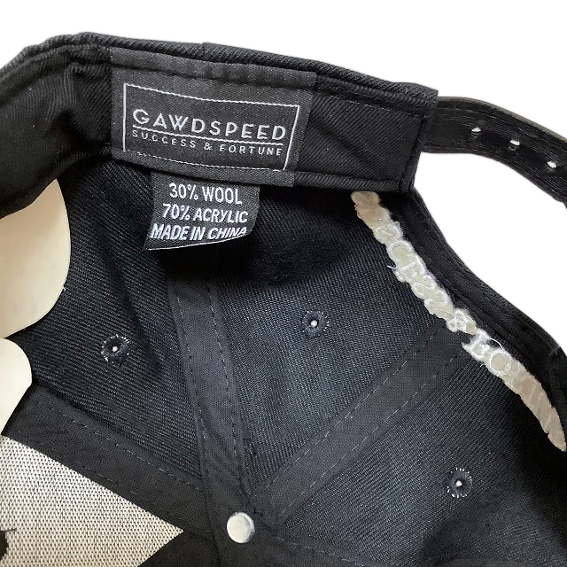 【Gawdspeed】 ゴッドスピード ストラップバック キャップ 帽子 ブラック ファッション ストリート ヒップホップ B系 クーポン 消化_画像4
