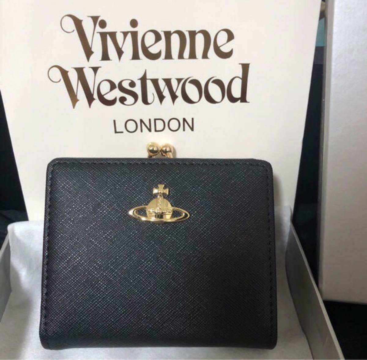 Vivienne Westwood ヴィヴィアン 二つ折り財布 黒