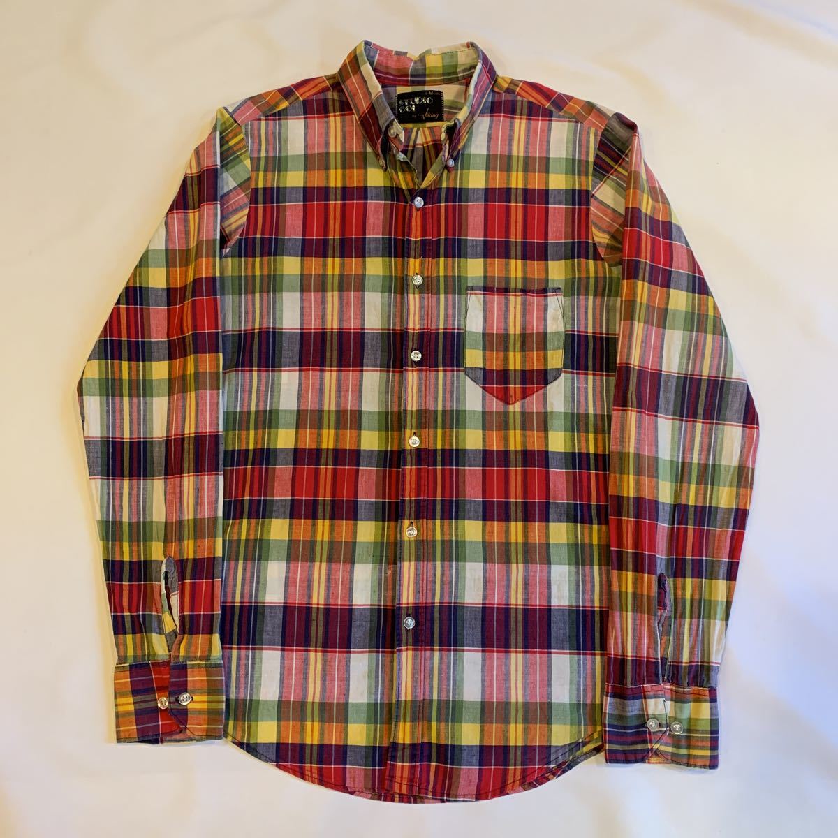 60s Viking MADRAS CHECK B.D.SHIRT ヴィンテージ ビンテージ マドラスチェック BDシャツ ボタンダウンシャツ アメトラ TRAD 50s 送料無料_画像2