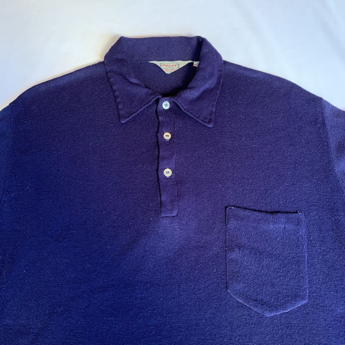 ~60s BRENT LONG SLEEVE POLO SHIRT ヴィンテージ ビンテージ ブレント ロングスリーブポロ 長袖ポロシャツ アメトラ TRAD 50s_画像5