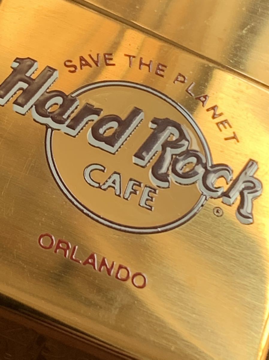 【送料無料】デッドストック未使用ハードロックカフェオーランド店　Hard Rock Cafe Orlando ジッポーライター　USA アメリカ　フロリダ州