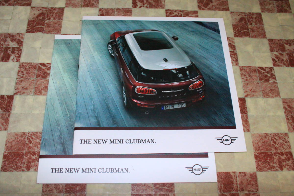 [ hard-to-find!]Ж not yet read! \'15/5 P7 &#34;5110543087072015UM&#34; + P14 &#34;00066P1&#34; MINI CLUBMAN. Mini catalog dealer thing! Ж