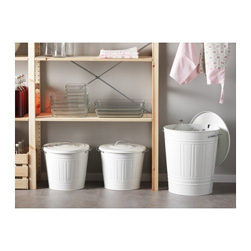 IKEA cover attaching container KNODD white 40L postage Y750!