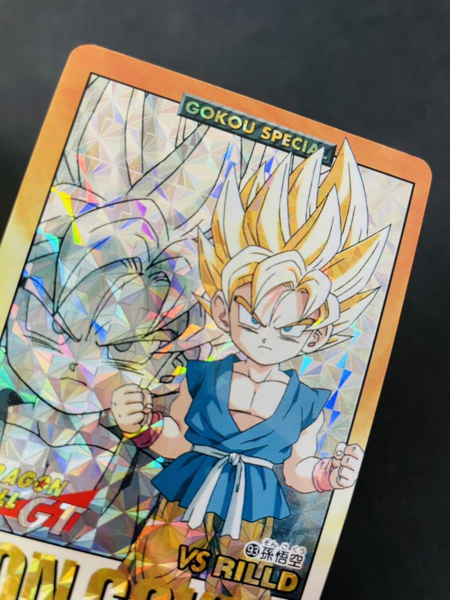 未剥がし ドラゴンボールGT カードダス 本弾28弾 No.93 孫悟空 bpbd