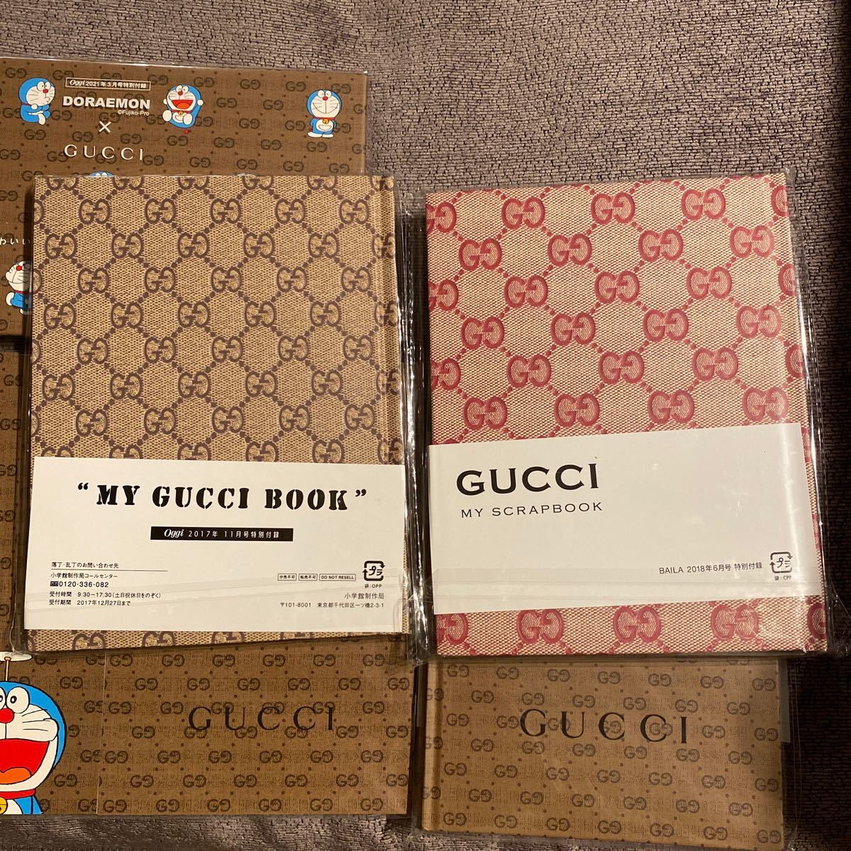 Paypayフリマ レア Gucci ドラえもん 特別付録 付箋 ノート メモパッド