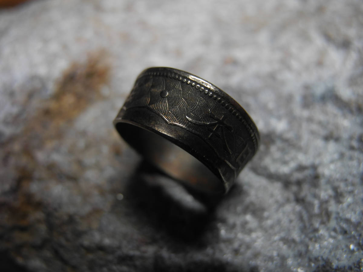 Vintage style［コインリング／日本/十銭／♯8］Coin ring_画像4