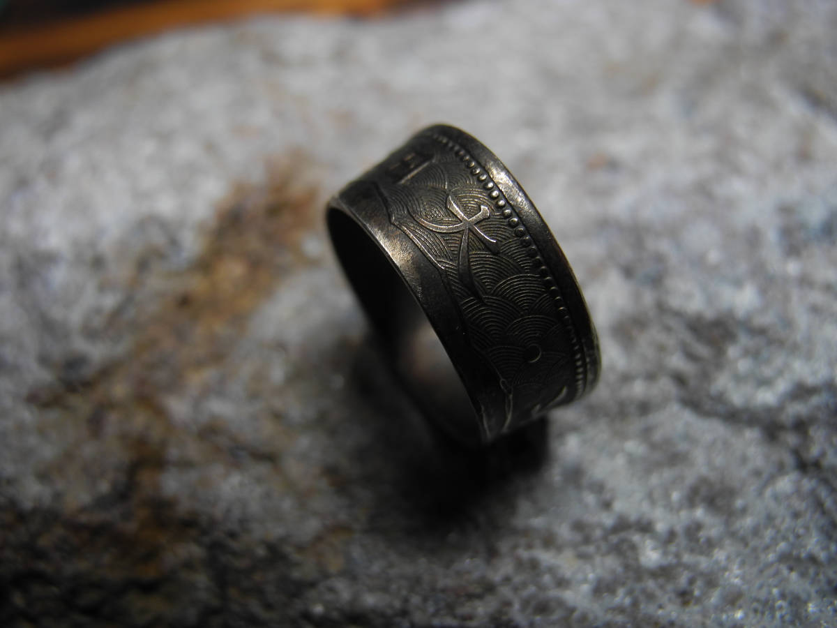 Vintage style［コインリング／日本/十銭／♯8］Coin ring_画像5