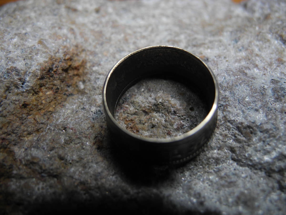 Vintage style［コインリング／日本/十銭／♯8］Coin ring_画像9