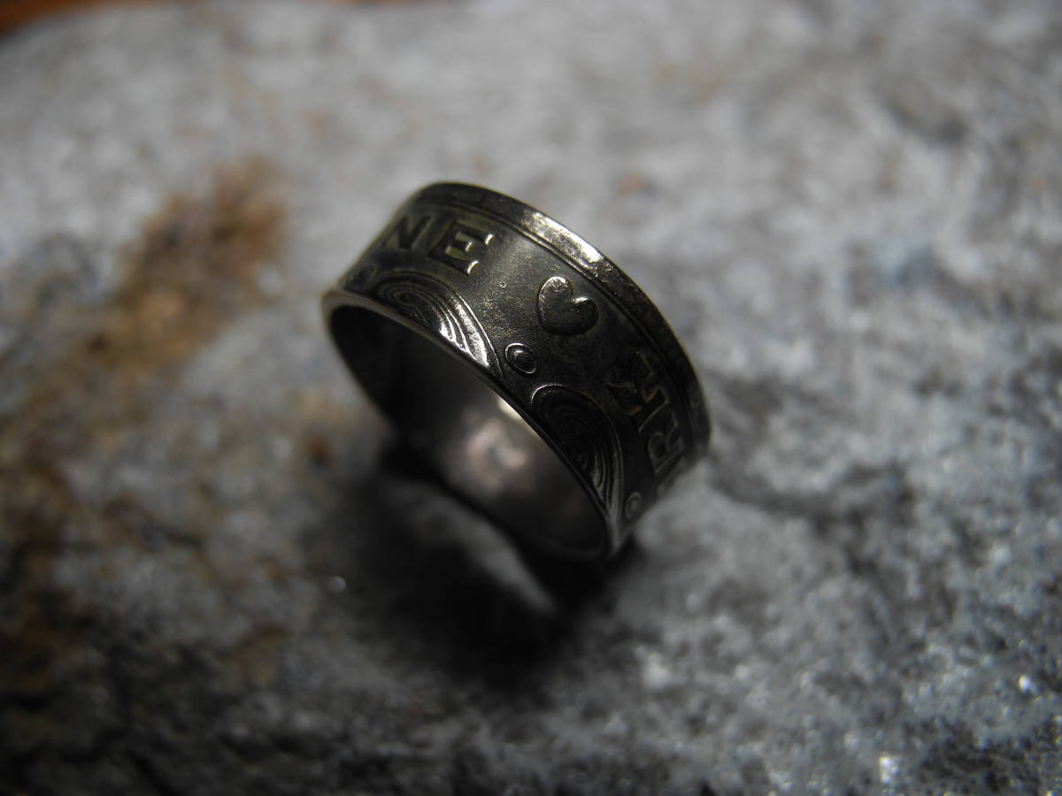 Vintage style［コインリング／デンマーク/1クローネ／♯6.5］Coin ring_画像3