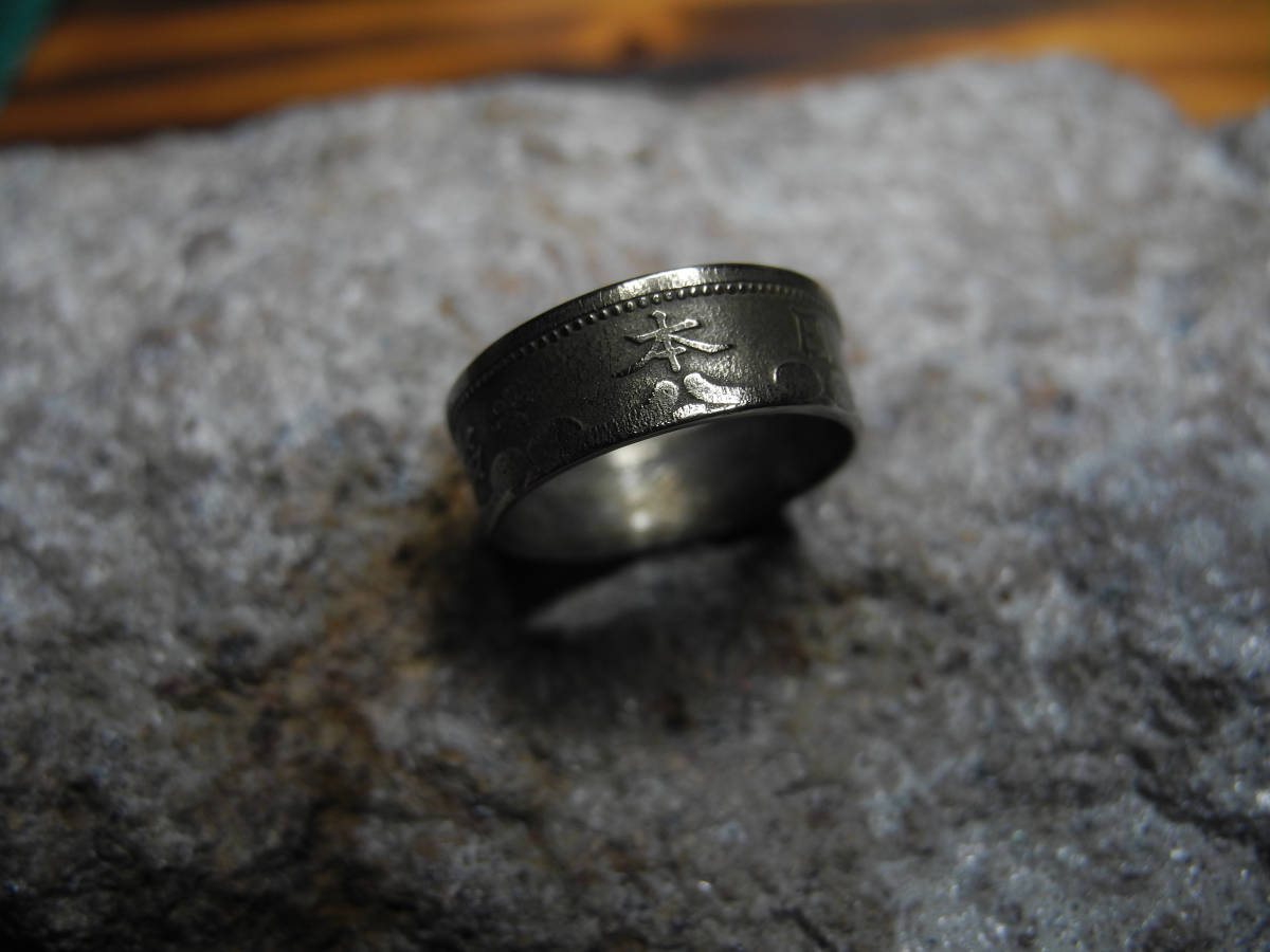 Vintage style［コインリング／日本/五銭／♯7］Coin ring_画像1