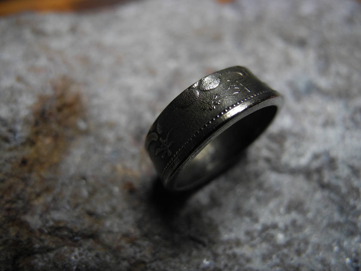 Vintage style［コインリング／日本/五銭／♯7］Coin ring_画像4