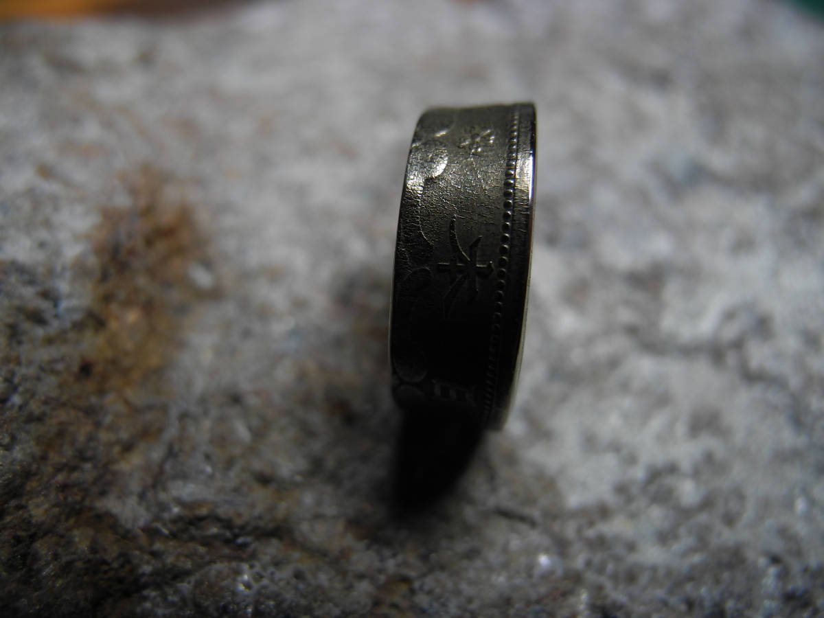 Vintage style［コインリング／日本/五銭／♯7］Coin ring_画像5