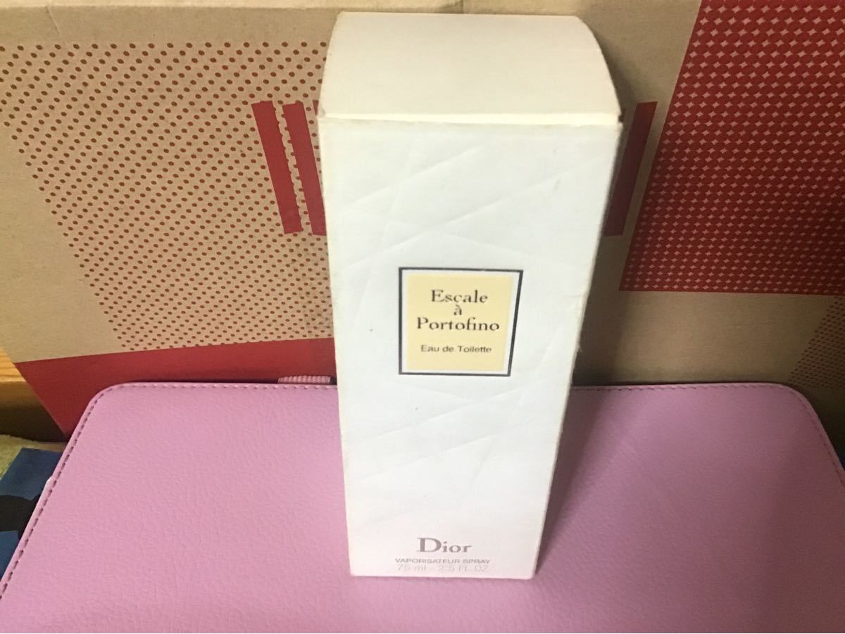 Dior。escale a portofino EDT。ディオール。エスカルアポルトフィーノ。オードトワレ75ml。残量約85%。