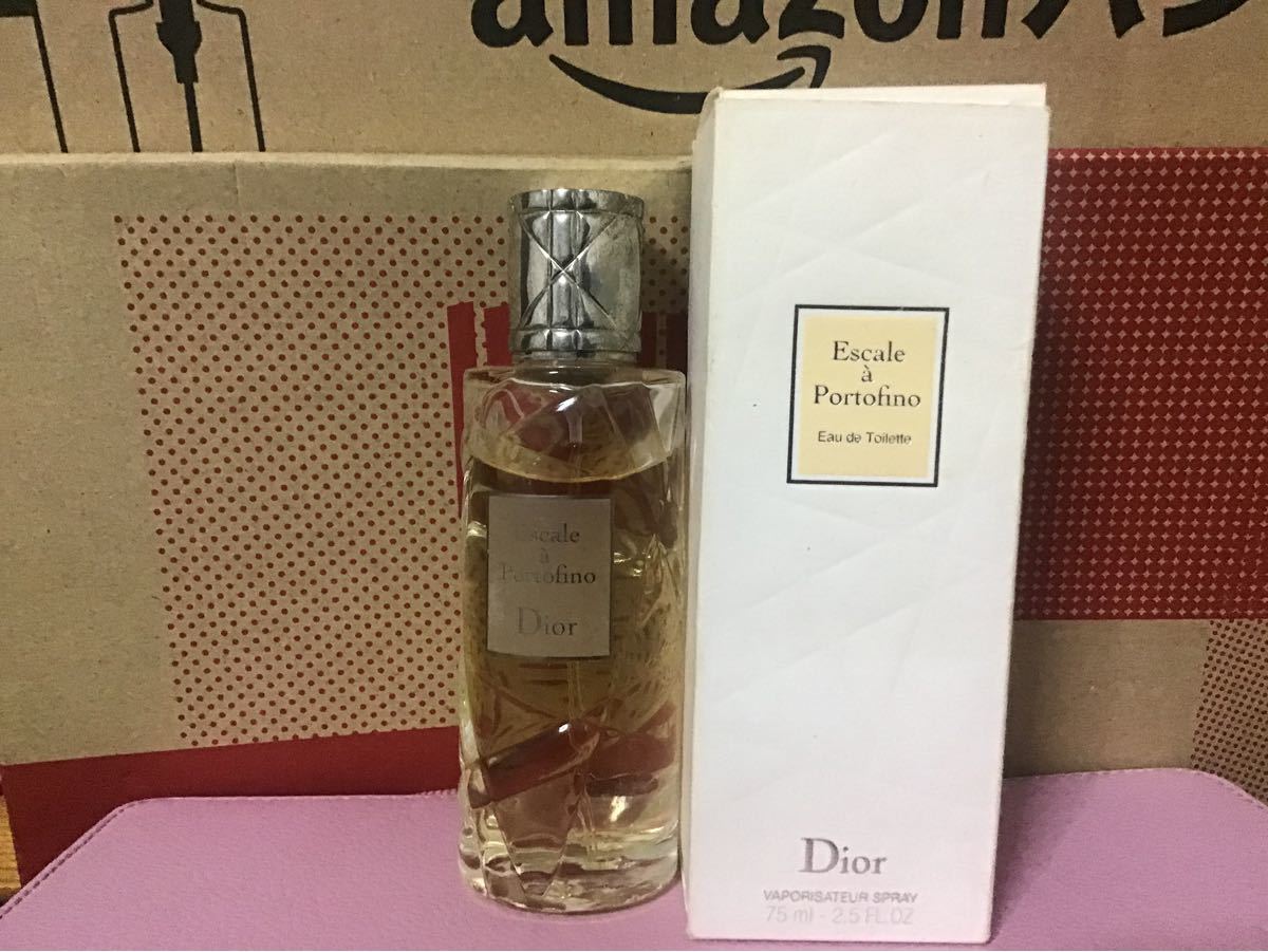 Dior。escale a portofino EDT。ディオール。エスカルアポルトフィーノ。オードトワレ75ml。残量約85%。