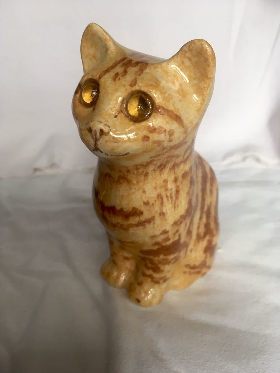 新品 a2 茶トラ　キャット 猫サイズ1 イギリスWinstanley Catケンジントンキャットネコ ウインスタンレイ ウィンスタンレイ陶器_画像2