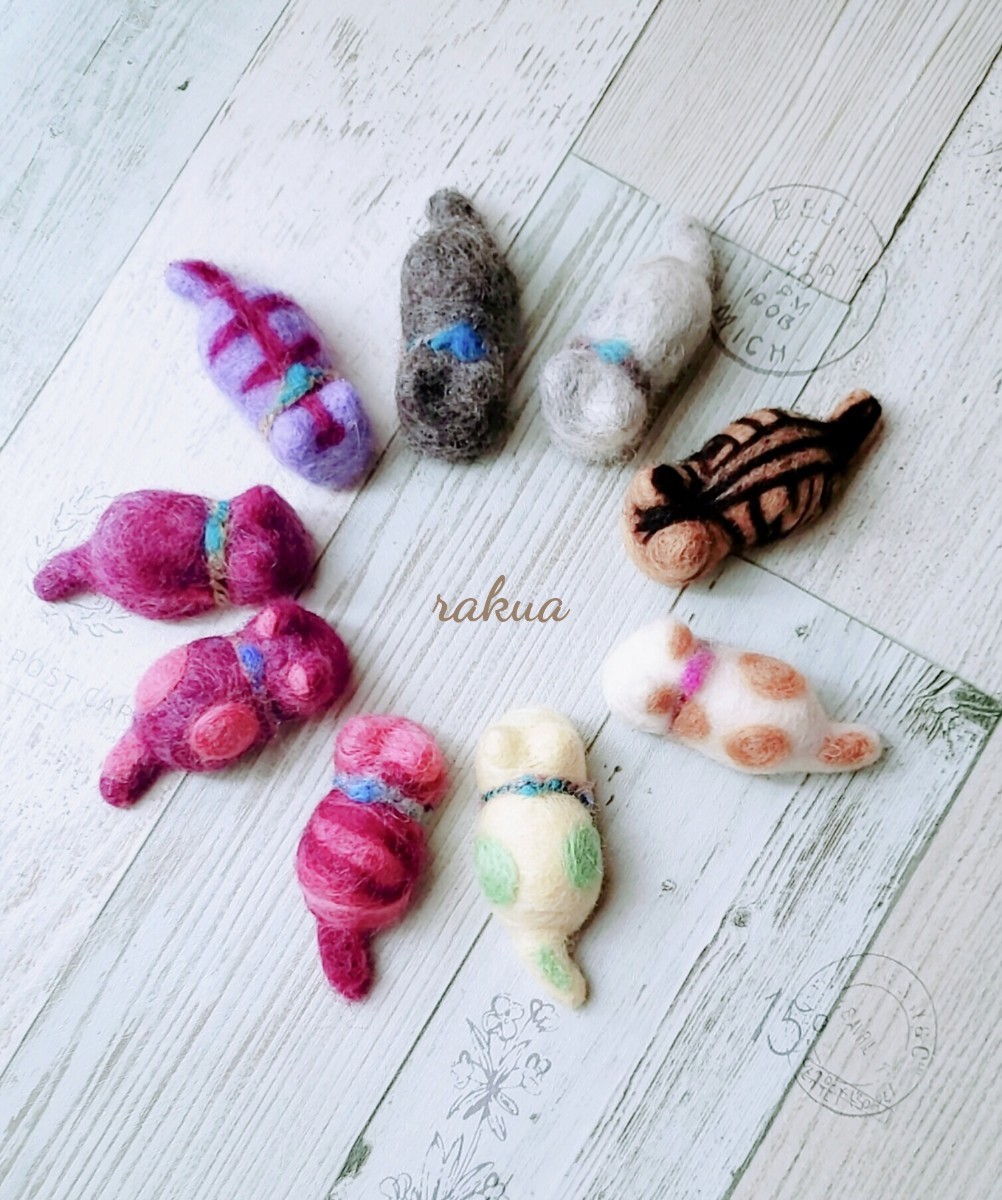 Paypayフリマ お花見まんまるねこ団子 羊毛フェルト ハンドメイド Paypayフリマ お花見まんまるねこ団子 羊毛フェルト ハンドメイド