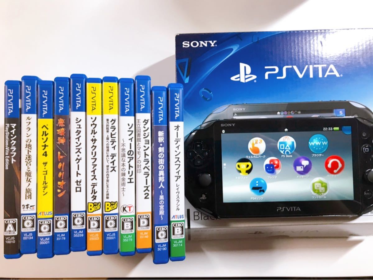 匿名配送】PlayStation Vita ＋ソフト-