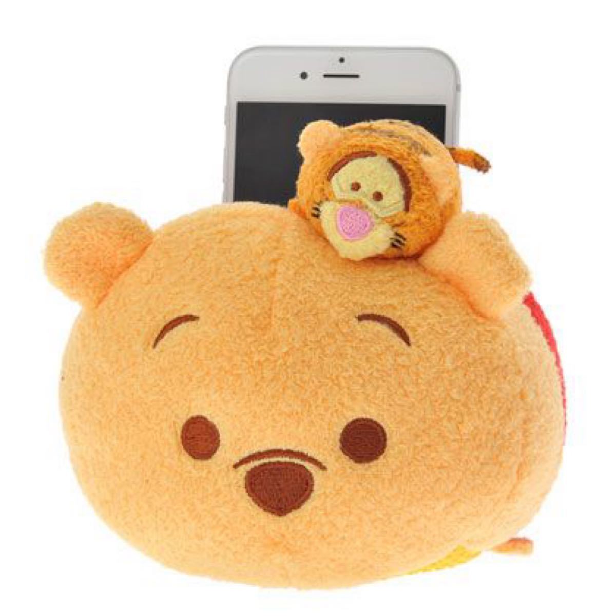 ディズニー　ぬいぐるみ　スマホスタンド　プー