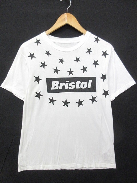 SOPH. ソフ FC REAL BRISTOL リアルブリストル ボックスロゴ 半袖Tシャツ カットソー 白 メンズ Mサイズ■管理番号L24975SSS21-210326-30-3_画像1