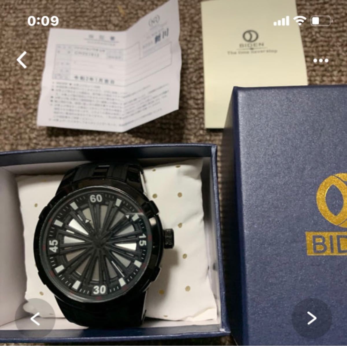 新品未使用品   BIDEN  メンズ腕時計