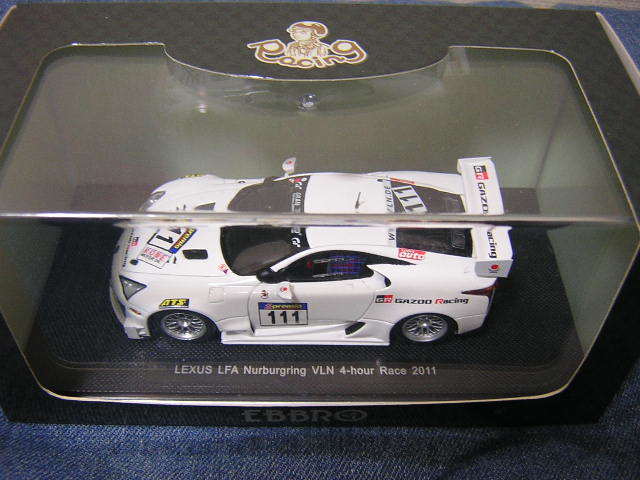 1 43 EBBRO 2011年ニュルブルクリンク4時間レース(VLN5) レクサスLFA#111 飯田章、大嶋和也、石浦宏明