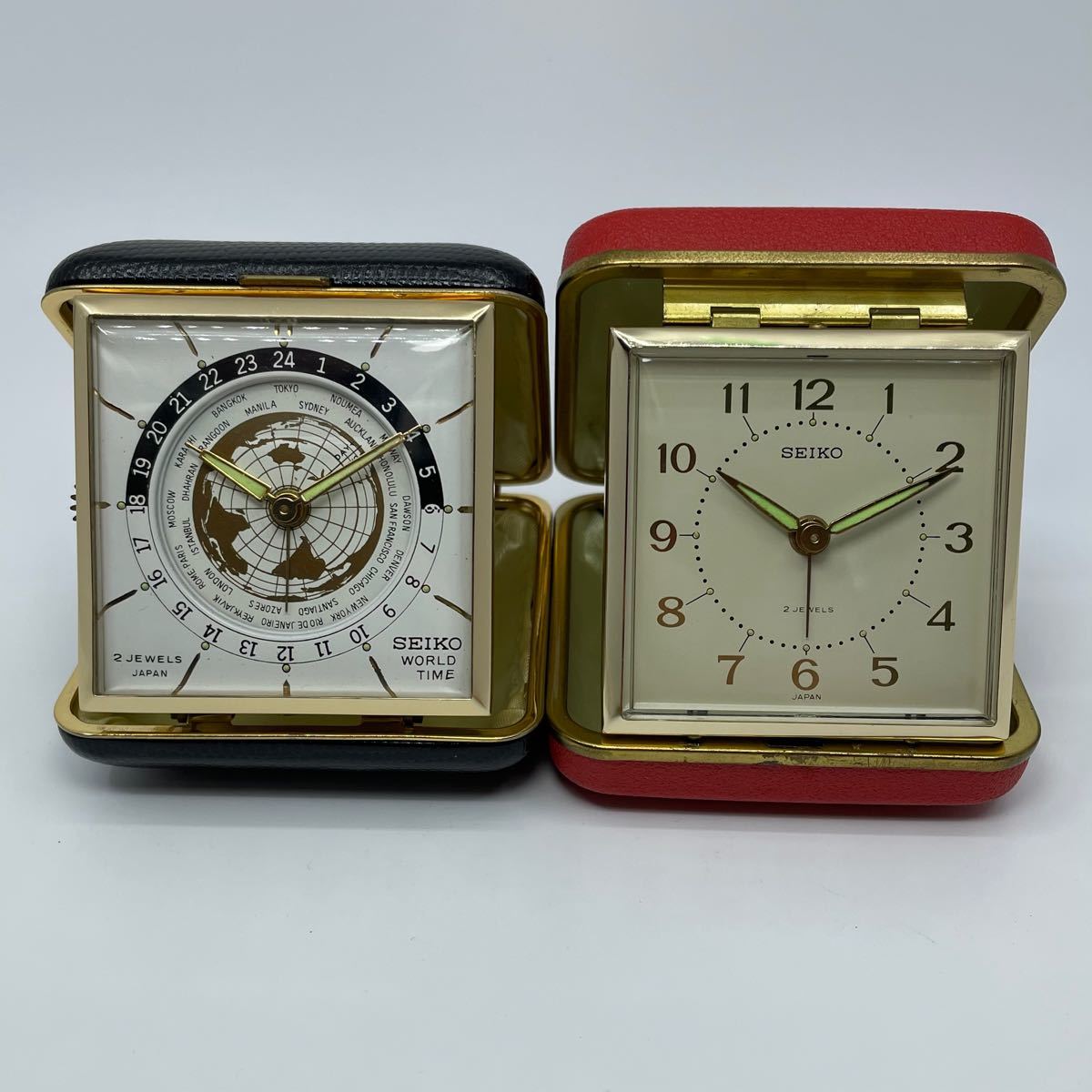 SEIKO 昭和レトロ 手巻き 携帯目覚まし時計 WORLD TIME / TRIP SEIKO 昭和レトロ 手巻き 携帯目覚まし時計 WORLD TIME / TRIP