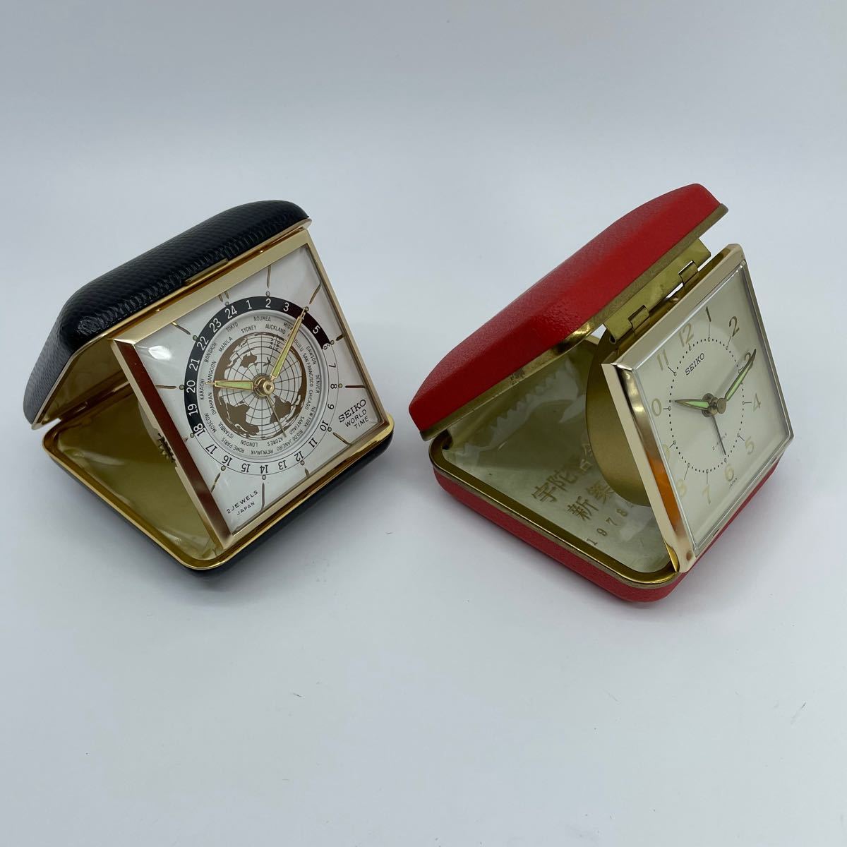 SEIKO 昭和レトロ 手巻き 携帯目覚まし時計 WORLD TIME / TRIP SEIKO 昭和レトロ 手巻き 携帯目覚まし時計 WORLD TIME / TRIP